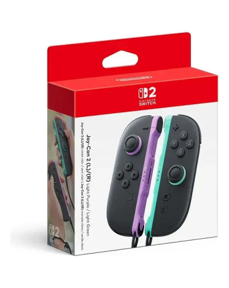 Joy-con 2 (l)/(r) Light Purple / Light Green - Nintendo Switch 2 Morado Y Verde