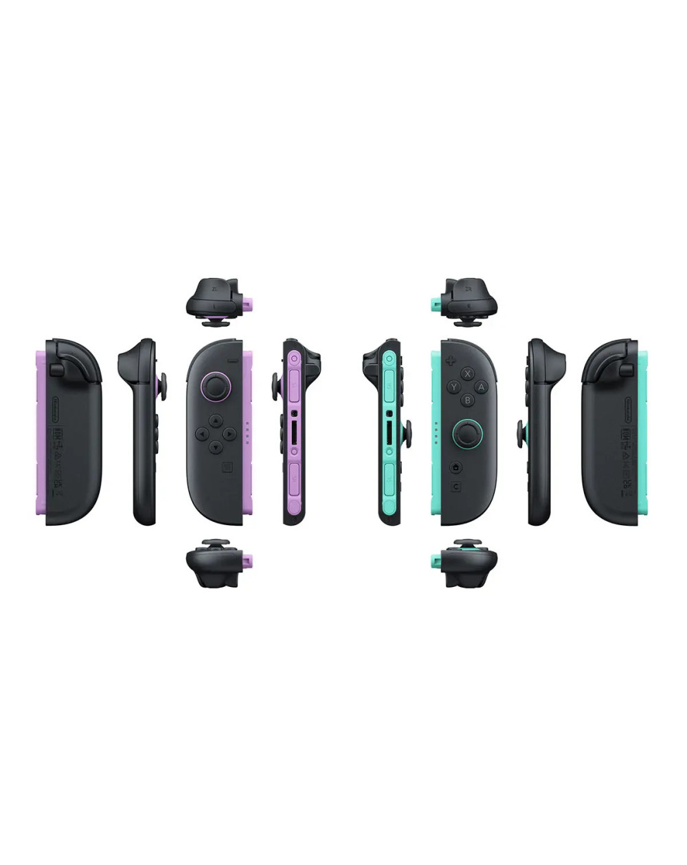 Joy-con 2 (l)/(r) Light Purple / Light Green - Nintendo Switch 2 Morado Y Verde