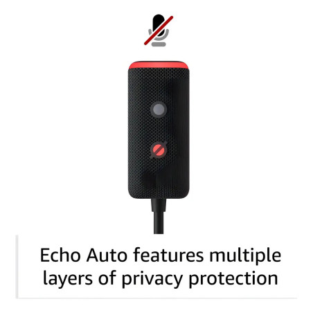 Amazon Echo Auto (2nd Gen) Con Asistente Virtual Alexa Color Negro