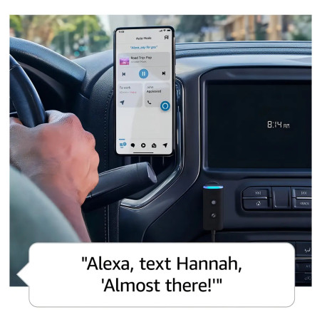 Amazon Echo Auto (2nd Gen) Con Asistente Virtual Alexa Color Negro