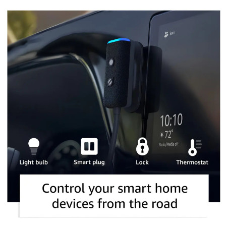 Amazon Echo Auto (2nd Gen) Con Asistente Virtual Alexa Color Negro