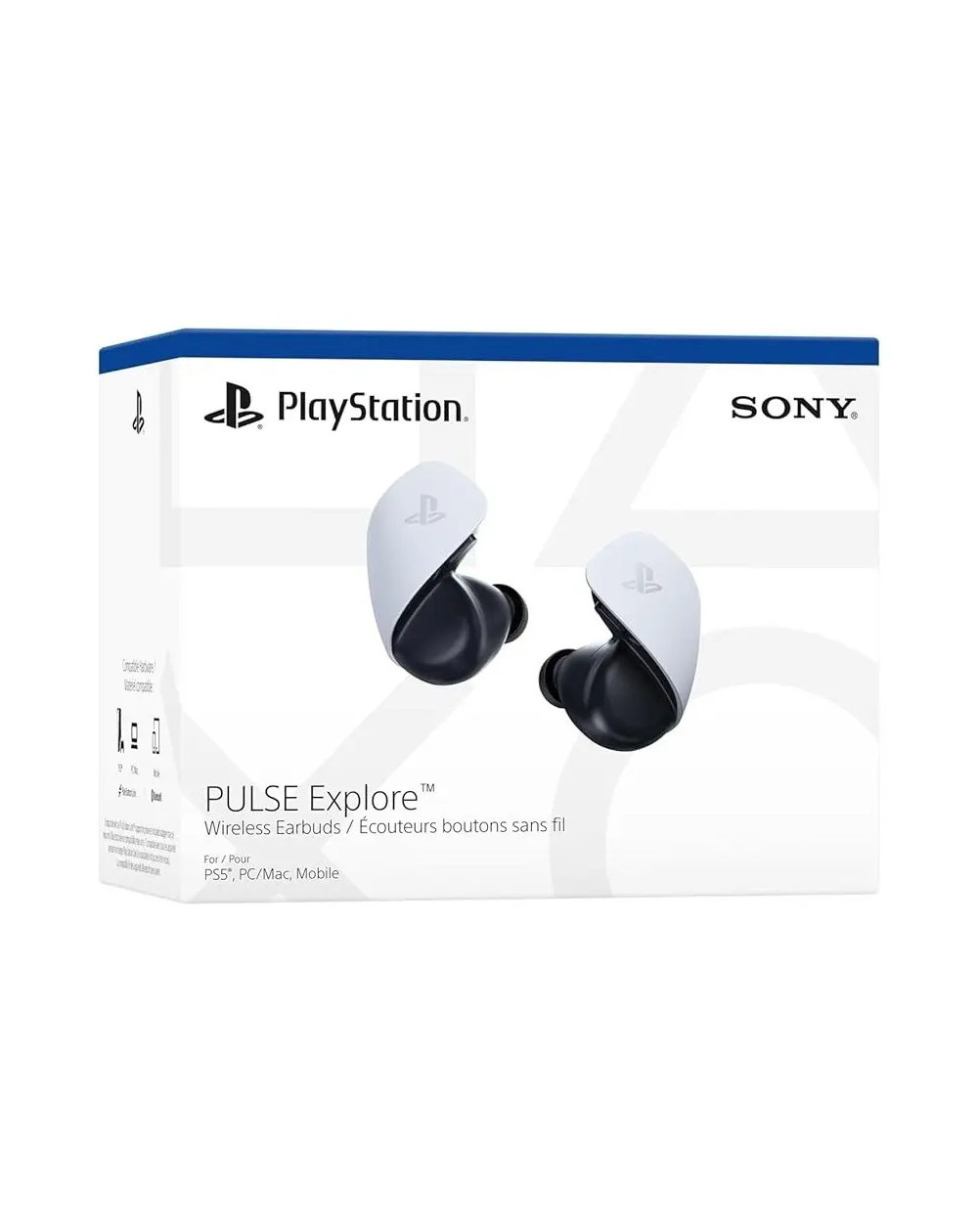 Auriculares In-ear Gamer Inalámbricos Sony Pulse Explore 1000038064 Blanco Y Negro Blanco/negro