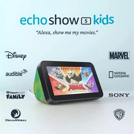 Amazon Echo Show 5 2nd Gen Kids Con Asistente Virtual Alexa, Pantalla Integrada De 5.5  Color Camaleón