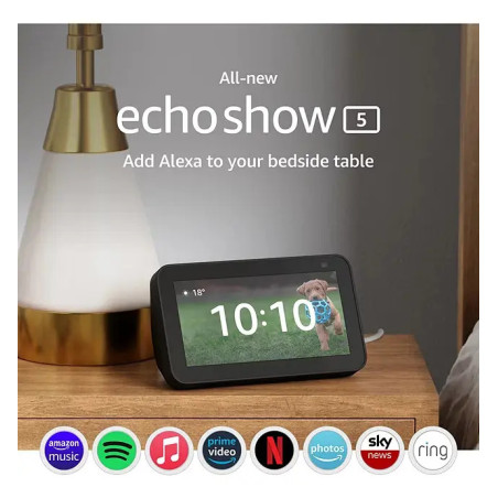 Amazon Echo Show 5 2nd Gen Kids Con Asistente Virtual Alexa, Pantalla Integrada De 5.5  Color Camaleón