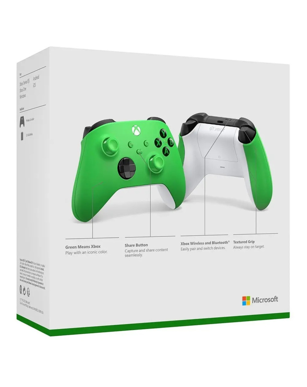 Control Inalámbrico Xbox Series S/x/one Velocity Green Verde