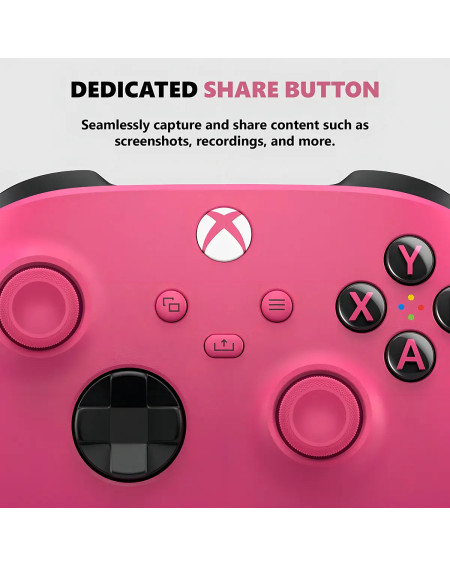 Control Inalámbrico Microsoft Xbox Deep Pink Rosa