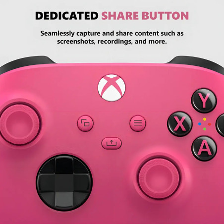 Control Inalámbrico Microsoft Xbox Deep Pink Rosa