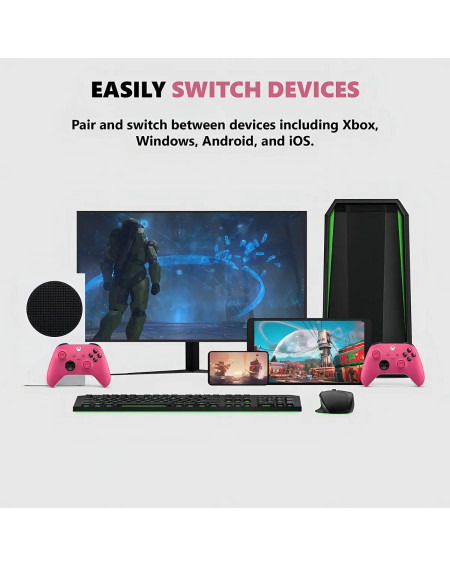 Control Inalámbrico Microsoft Xbox Deep Pink Rosa