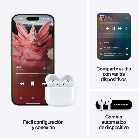 Apple AirPods 4 Con Cancelación Activa De Ruido Blanco