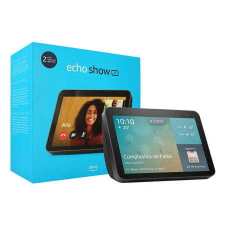 Amazon Echo Show 8 2da Gen Con Asistente De Voz Alexa Negro