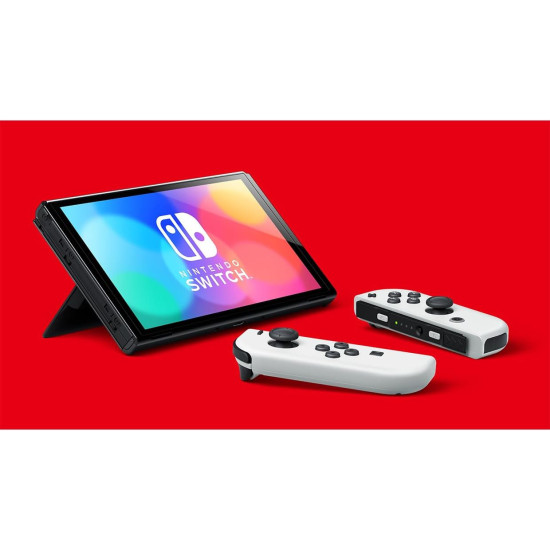Consola Nintendo Switch Oled Blanca Super Mario Bros. Wonder + 3 meses Switch Online