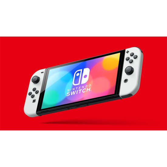 Consola Nintendo Switch Oled Blanca Super Mario Bros. Wonder + 3 meses Switch Online