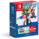 Consola Nintendo Switch Oled Blanca Super Mario Bros. Wonder + 3 meses Switch Online