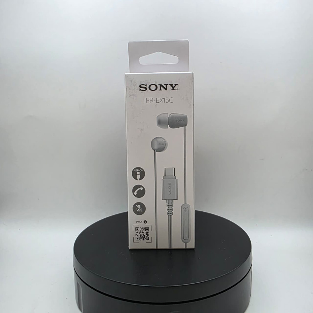 Sony Audífonos intrauditivos USB-C con cable IER-EX15C blanco