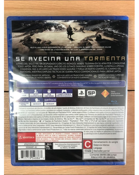 Ghost Of Tsushima Directors Cut Playstation 4