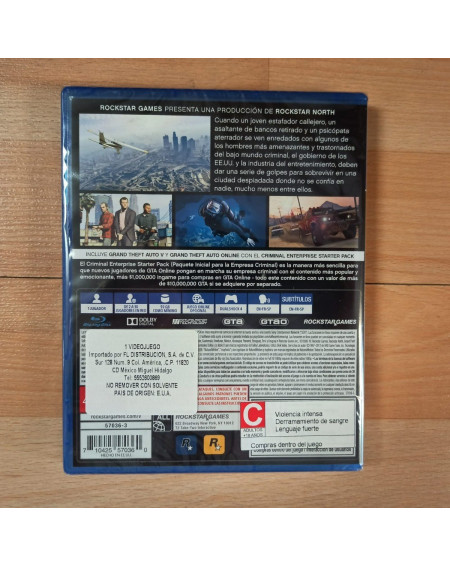 Grand Theft Auto V Premium Ed (Latam) Playstation 4